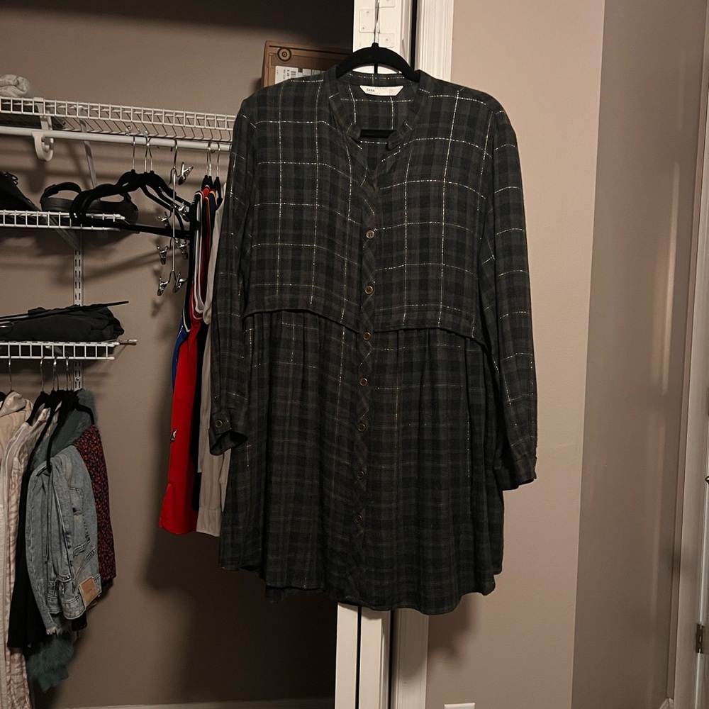 ZARA plaid dress